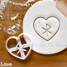 Maybe you would like to learn more about one of these? Nordic Rune Love Cookie Cutter Biscuit Cutters Heart Celtic Norse Runes Viking Magic Charm Incantation Galdr Symbol Healing Fondant Cutter Clay Cutter Happy Cutters