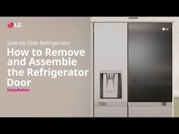 lg refrigerator how to remove and