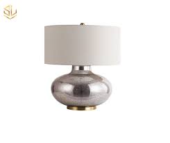 Table Lamp Spherical Mottled Mercury