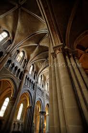 photo of the vaulted ceiling in the