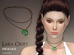s club ts4 mk lara croft necklace