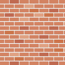 Brick Wall House Isolated Icon Vector