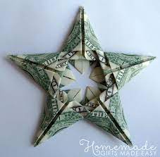 Easy dollar origami star making tutorial on how to fold an origami christmas star out of money. Money Gift Origami Stars Christmas Ornament Homemade Christmas Ornaments