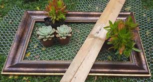 plastic frame to make a vertical garden