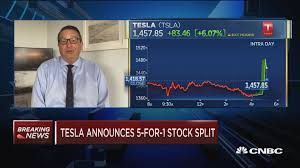 This is likely because tesla has a very large retail. Tesla Announces Five For One Stock Split