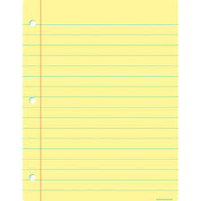Chart Notebook Paper Yellow Dry Erase Surface