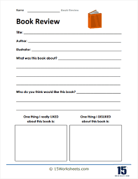 book review worksheets 15 worksheets com