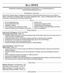 The header of your engineering resume should be your real name and not cv or resume to maintain your unique identity amongst other applicants. Entry Level Civil Engineer Resume Example Livecareer