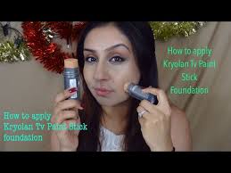how to apply use kryolan tv paint stick