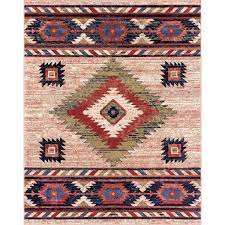 well woven tulsa lea vine southwestern tribal cream 7 10 x 9 10 area rug