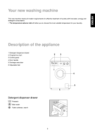 Detergent Dispenser Drawer English Zanussi Fa 523 User