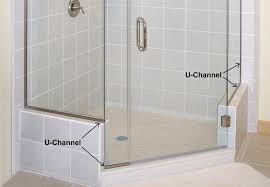 u channel for your shower doors