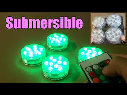 Battery Powered Submersible Lights Led Accent Lights By Aometech Youtube