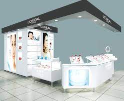 cosmetic kiosk design for makeup