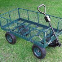 rhyas heavy duty garden trolley cart