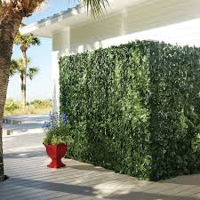 High Faux Greenery Privacy Screen