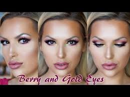 berry gold makeup tutorial you