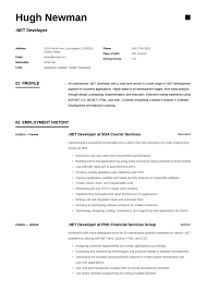 It is challenging to develop a resume from scratch, these fully formatted resume samples will get you. Net Developer Resume Writing Guide 17 Templates