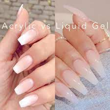gel and acrylic nails