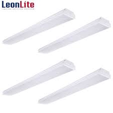 Leonlite 4 Pack Led Shop Lights 4ft 40w Led Flush Mount Ceiling Light For Garage 5000k Daylight Walmart Com Walmart Com