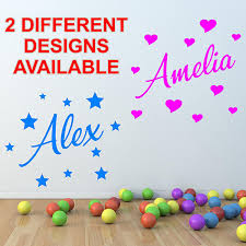 Personalised Name Wall Sticker Boy