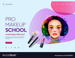makeup course vector image
