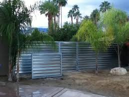 Corrugated Metal Fence Palm Springs