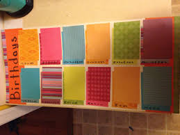 Homemade Birthday Chart Poster Board 59 Cents Card Stock