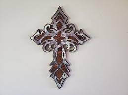 Cross Tribal Design Religion Metal Art