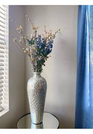 Floor Vase With Glass Mosaic