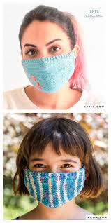 The link for the free pattern is provided below photo. 10 Knit Face Mask Free Knitting Patterns And Paid Knitting Pattern