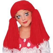 chwg89 child rag doll yarn wig