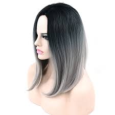 When you have black hair, you might be wondering which shades of ombré hair will look best on you. Soowee 10 Colors Synthetic Hair Black To Gray Ombre Hair Bob Hairstyle Short Wigs For Black Women Party Cosplay Wig Hair Black Hair Bobhair Hair Aliexpress