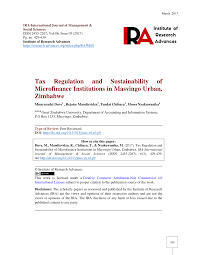 pdf tax regulation and sustaility
