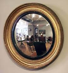 Antique Gilt Convex Mirror Antique