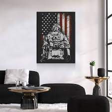 American Soldier Canvas Wall Art