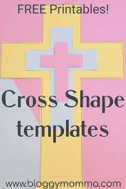 cross shapes free printable