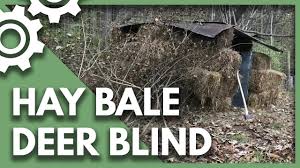 hay bale deer blind you