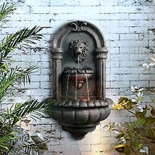 Regal Lion Head Wall Mount Garden