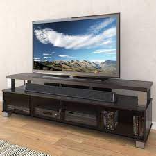 corliving bromley wooden tv stand for