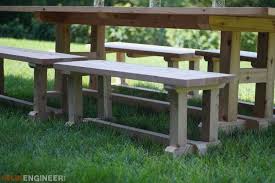 Diy How To Build An H Leg Table Bench