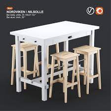 Бар стол икеа 3 бр. Ikea Nordviken Bar Table And Nilsolle Bar Stool 3d Model Download 3d Model Ikea Nordviken Bar Table And Nilsolle Bar Stool 22529 3dbaza Com