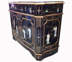 buffet chinese lacquered inlaid la