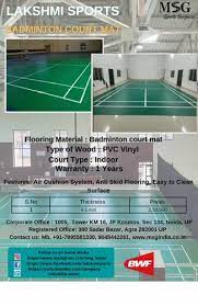 msg green vinyl sports flooring at rs