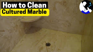 how to clean a cultured marble shower