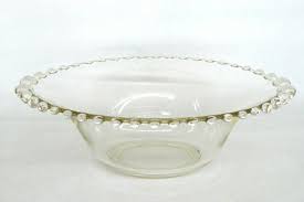 imperial candlewick style clear glass