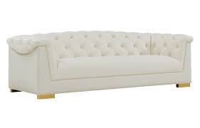 farah cream velvet sofa tov s4929 by