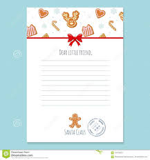 Christmas Letter From Santa Claus Template Layout In A4 Size