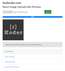 react js image upload with preview