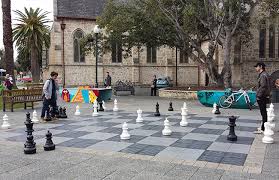 Outdoor Giant Chess Board In Fremantle
